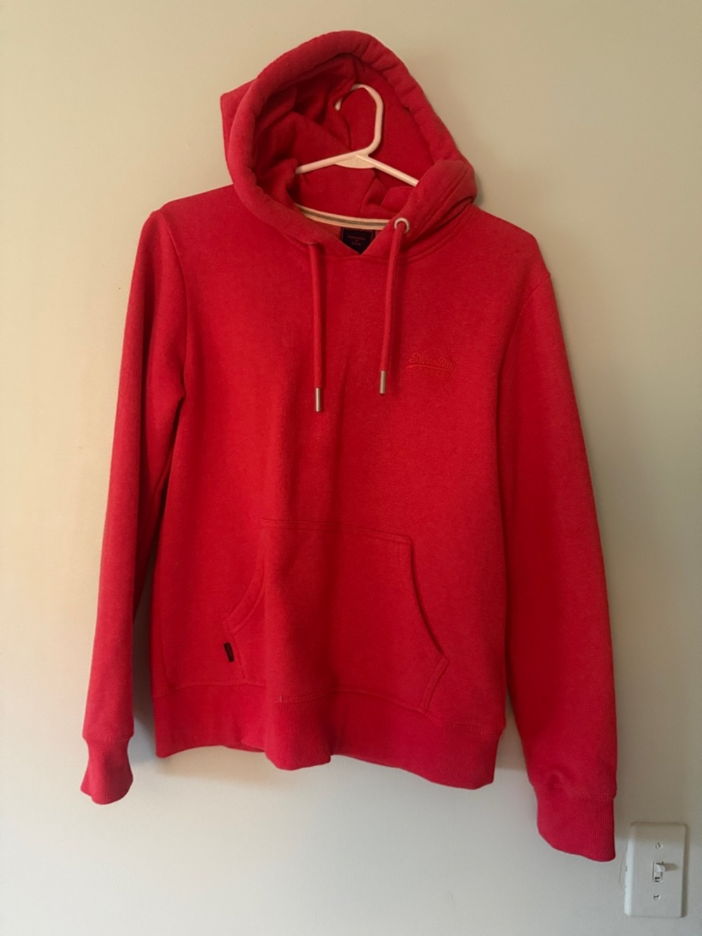 Superdry Women's Red Fleece Hooded Sweatshirt